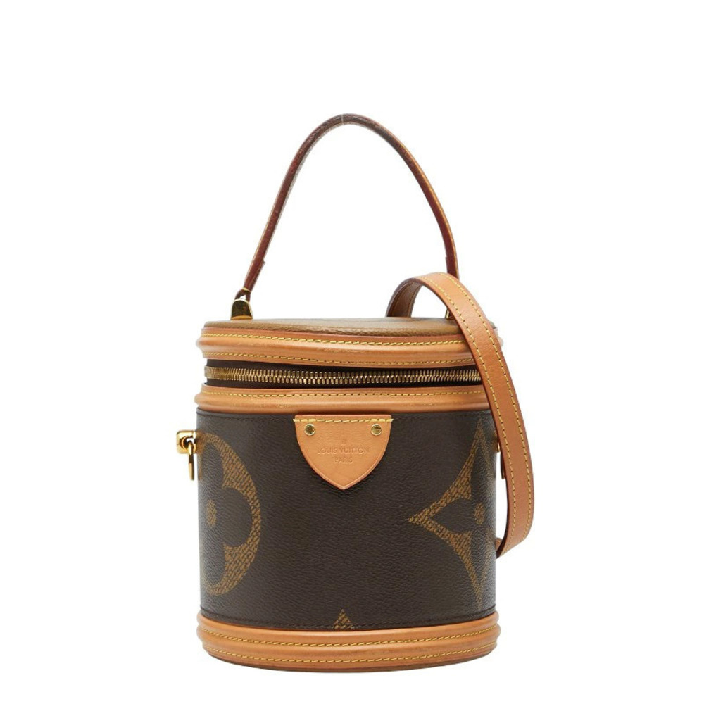 Louis Vuitton Monogram Giant Cannes Vanity Bag Shoulder Brown Leather